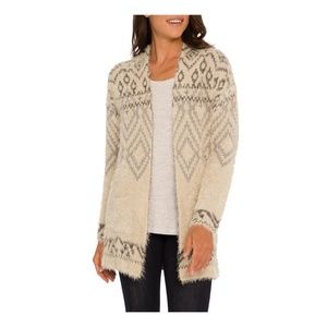 Eddie Bauer Womens Aztec Eyelash Cardigan
